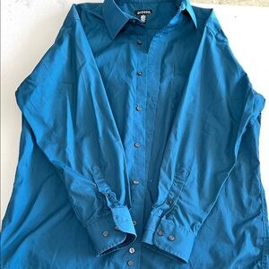 George Deep Teal Button-Up Shirt